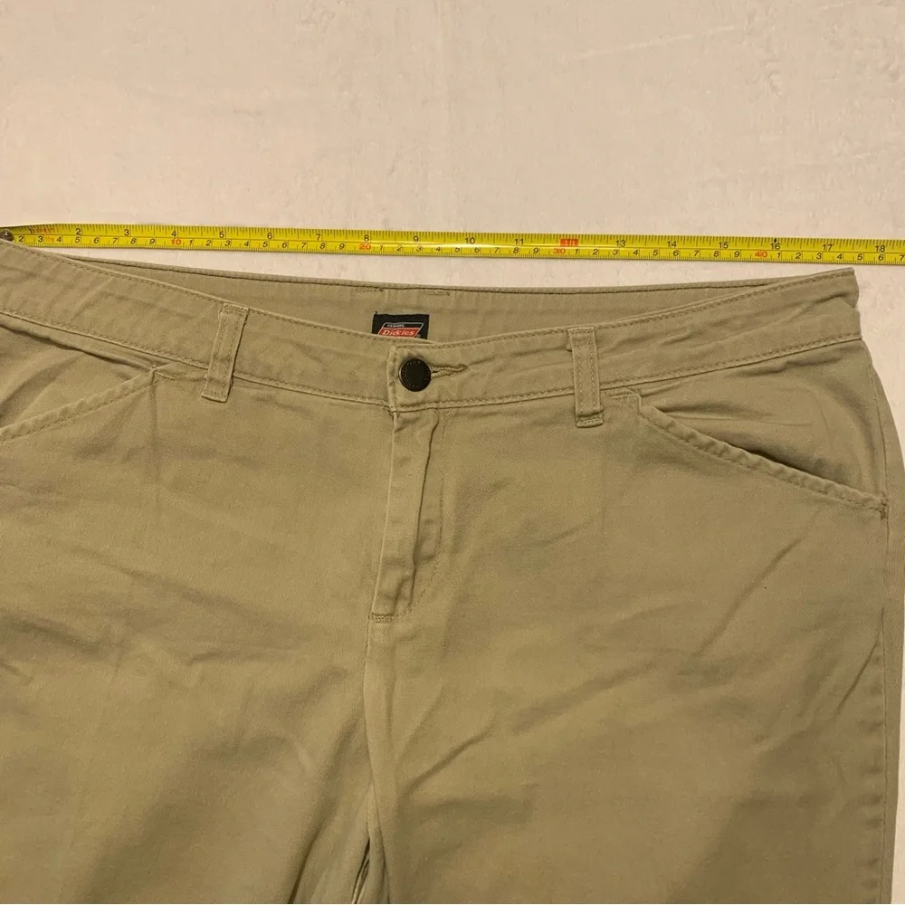 Dickies Women's Slim Fit Boot Cut Pants Size 10 Regular , Tan Comfort Stretch - Picture 4 of 9